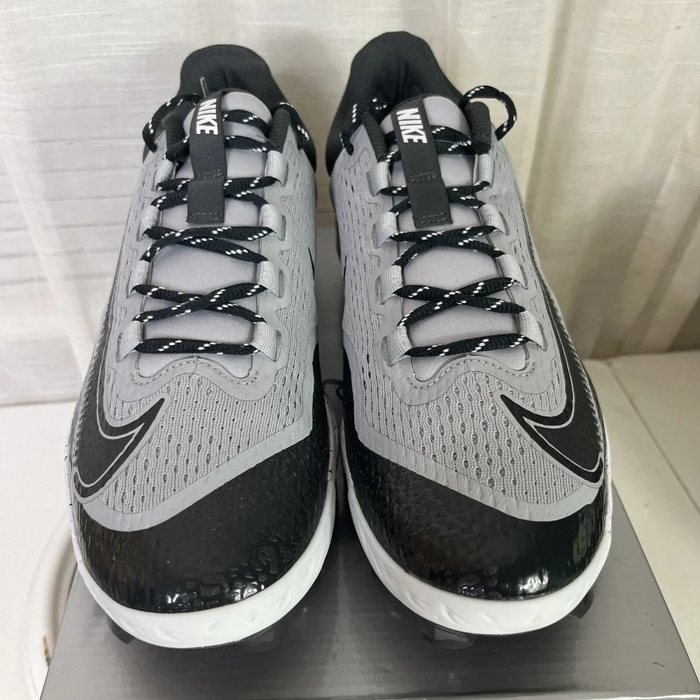 Nike Alpha Huarache Elite 4‎ Low MCS Smoke Grey Size 11.5 Baseball Cleats